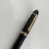Montblanc Meisterstuck Black Resin #149 (Largest) Fountain Pen - Medium 14kt Gold Nib