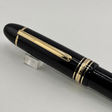 Montblanc Meisterstuck Black Resin #149 (Largest) Fountain Pen - Medium 14kt Gold Nib