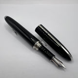 Louis Vuitton Black Lacquer Fountain Pen - Fine 18kt Gold Nib