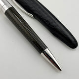 Jorg Hysek Fountain Pen - Carbon Fiber &  Rhodium Plating -  Medium 18kt Gold Nib