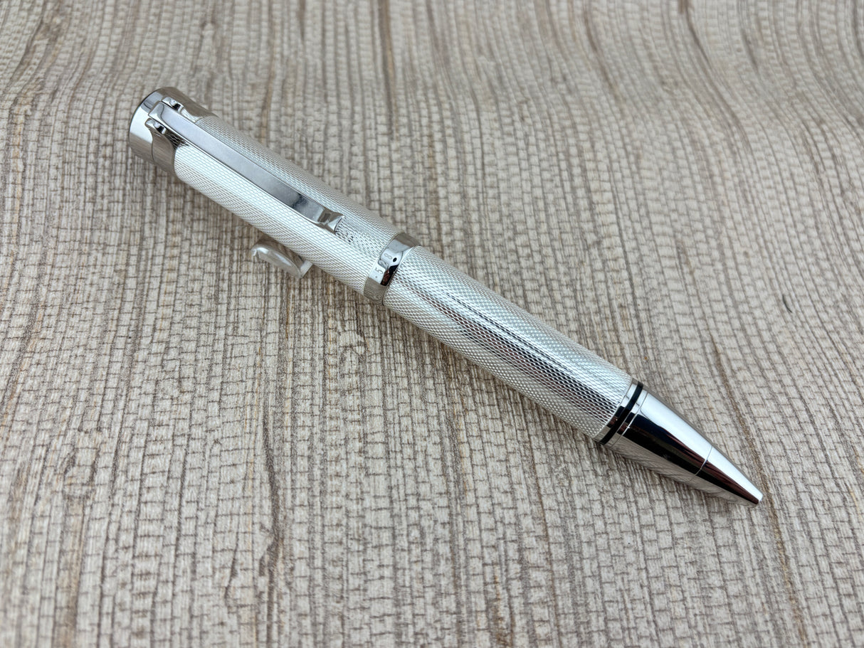 5280 Majestic Ballpoint Gun Metal Graindorge Lines - Ball Pen