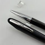 Jorg Hysek Fountain Pen - Carbon Fiber &  Rhodium Plating -  Medium 18kt Gold Nib