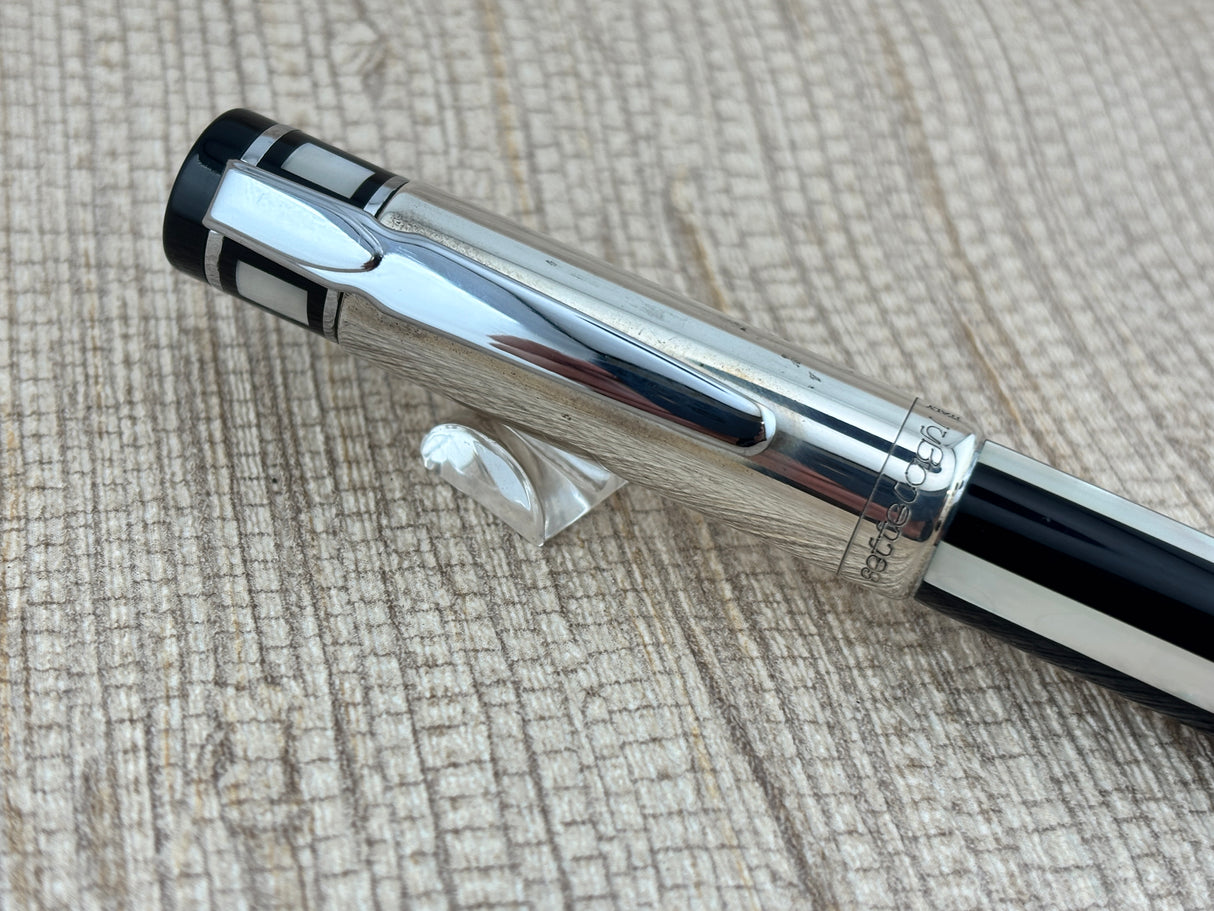 Ferrari di Varese Settelaghi Italy sterling silver cap 925  mother of pearl barrel - Fountain Pen