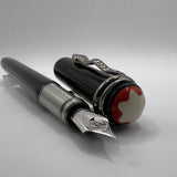 Montblanc Heritage Rouge Et Noir Black Fountain Pen  - Fine 14kt Gold Nib