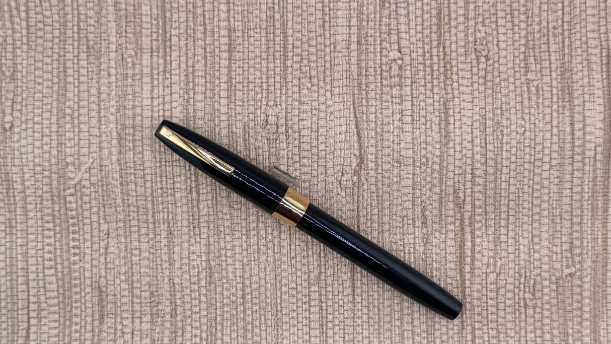 Sheaffer Imperial Black and Gold 14k Gold Nib - Fountain Pen