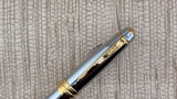 Cross Bailey Medalist in a polished Chrome with Gold-Plated Trim - Fountain Pen