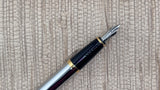 Cross Bailey Medalist in a polished Chrome with Gold-Plated Trim - Fountain Pen