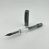 Monteverde MP1 Transparent Coal  Grey ruthenium trim - Fountain Pen