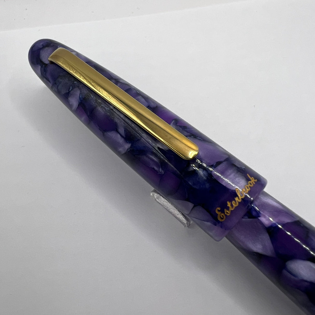 Esterbrook Estie Lilac Marble Oversized Fountain Pen -  Medium Gold-Plated Nib