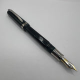 Visconti Wall Street Glittering Blue Celluloid Fountain Pen  - Fine 14kt Gold Nib