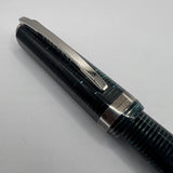 Visconti Wall Street Glittering Blue Celluloid Fountain Pen  - Fine 14kt Gold Nib