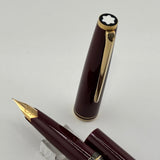Montblanc Classic Bordeaux Resin Fountain Pen  - Fine 14 Kt Gold Nib