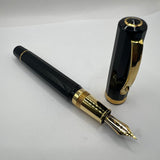 OMAS Arte Italiana Oversized Black Paragon Fountain Pen - Medium 18kt Gold Nib