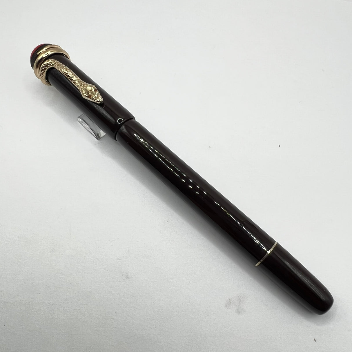 Montblanc Heritage Rouge Et Noir Tropic Brown Fountain Pen  - Fine 14kt Gold Nib