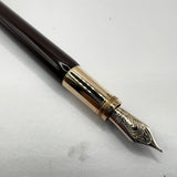 Montblanc Heritage Rouge Et Noir Tropic Brown Fountain Pen  - Fine 14kt Gold Nib