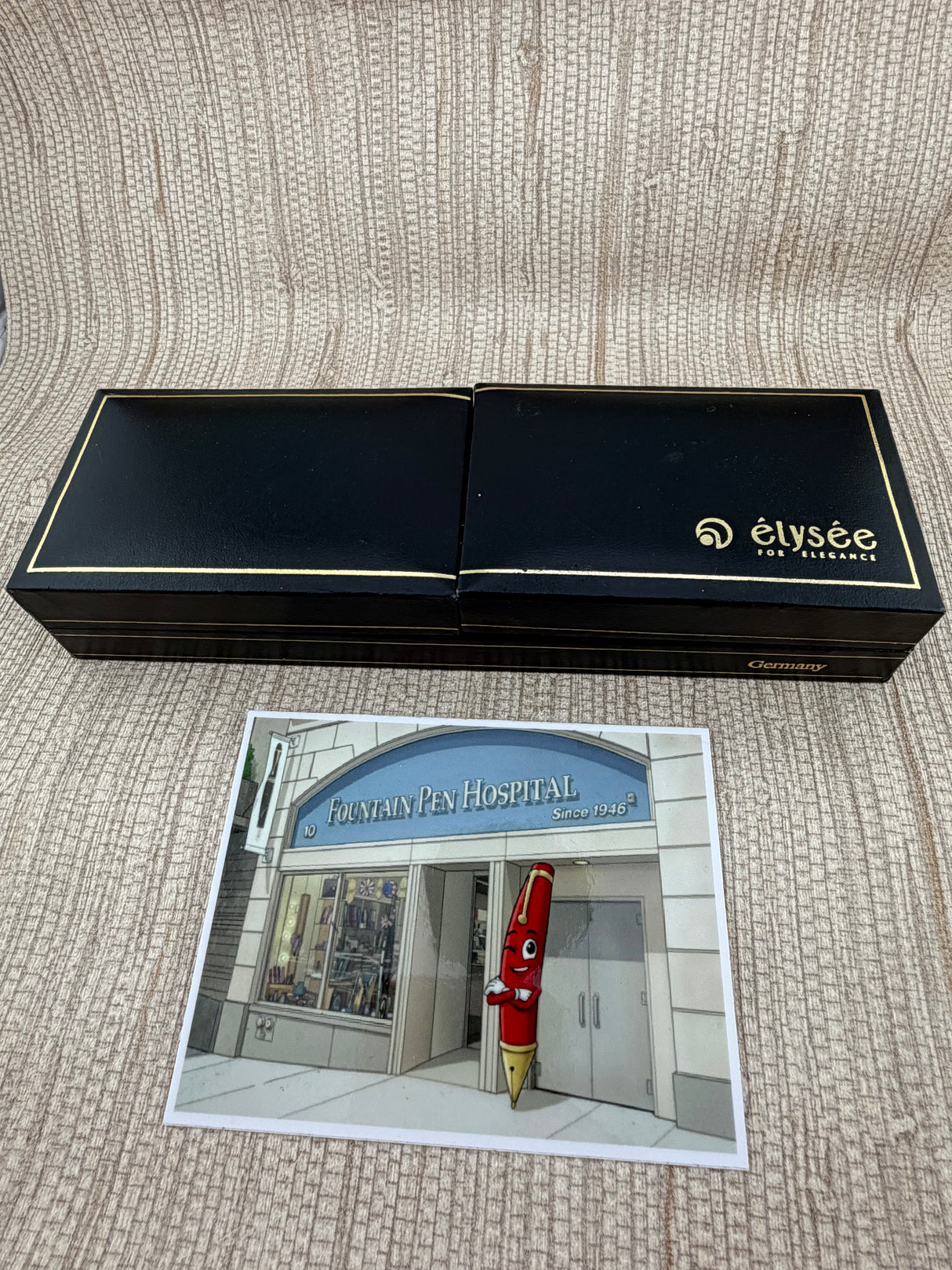 Elysee Finesse Bi-Color Silver & Gold Plated Set - Ballpoint Pen and Rollerball Pen
