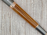 Tibaldi For Riva Limited Edition Roman Bronze Fountain Pen - Made of the same inlaid wood as the Riva Yacht maker - Medium 18kt Gold Nib
