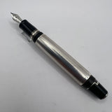 Montblanc Boheme Sterling Silver Barleycorn Retractable Nib Fountain Pen  - Medium 18kt Gold Nib