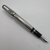 Montblanc Boheme Sterling Silver Barleycorn Retractable Nib Fountain Pen  - Medium 18kt Gold Nib