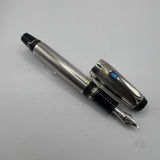 Montblanc Boheme Sterling Silver Barleycorn Retractable Nib Fountain Pen  - Medium 18kt Gold Nib