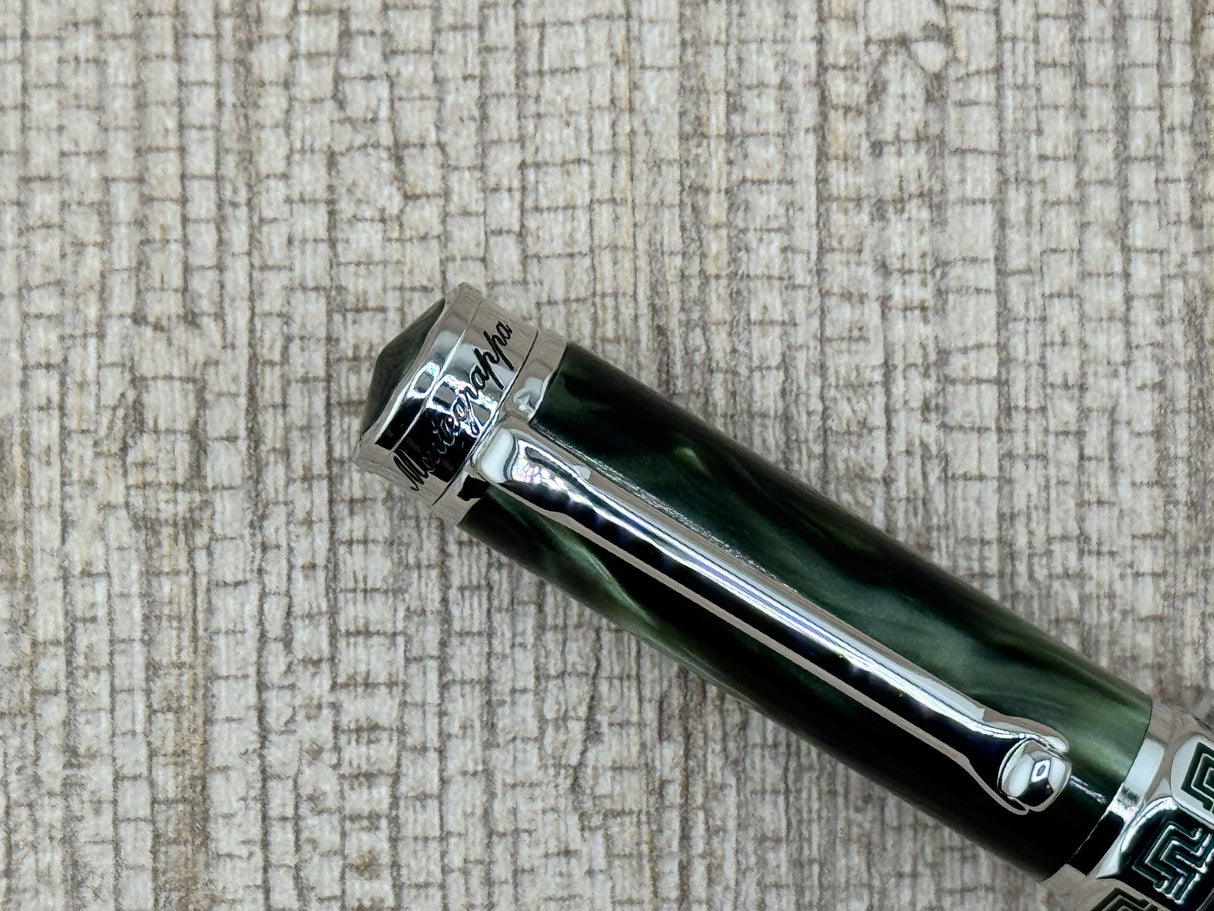 Jimmy's Pick - Montegrappa New Espressione Marbled Green - Ballpoint Pen