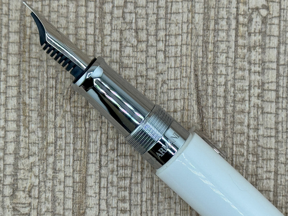 Jimmy's Pick - Giorgio Armani Montenapoleone White Resin made by Montegrappa- Fountain Pen