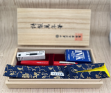 Nakaya Naka-ai Writer Shu Polished Rhodium clip Elastic nib !!- Fountain Pen