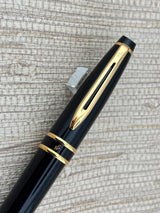 Waterman Expert Black Gold Trim  - Rollerball Pen