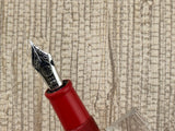 Nakaya Naka-ai Writer Shu Polished Rhodium clip Elastic nib !!- Fountain Pen