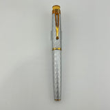 Retro 1951 Exclusive Farneys Silver great pattern ! - Fountain Pen