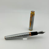 Retro 1951 Exclusive Farneys Silver great pattern ! - Fountain Pen
