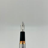 Retro 1951 Exclusive Farneys Silver great pattern ! - Fountain Pen