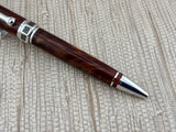 Montegrappa Espressione Brown Marble Rhodium Trim - Ballpoint Pen