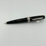 Stipula Etruria Magnifica Oronero Silver trim - Ball Pen