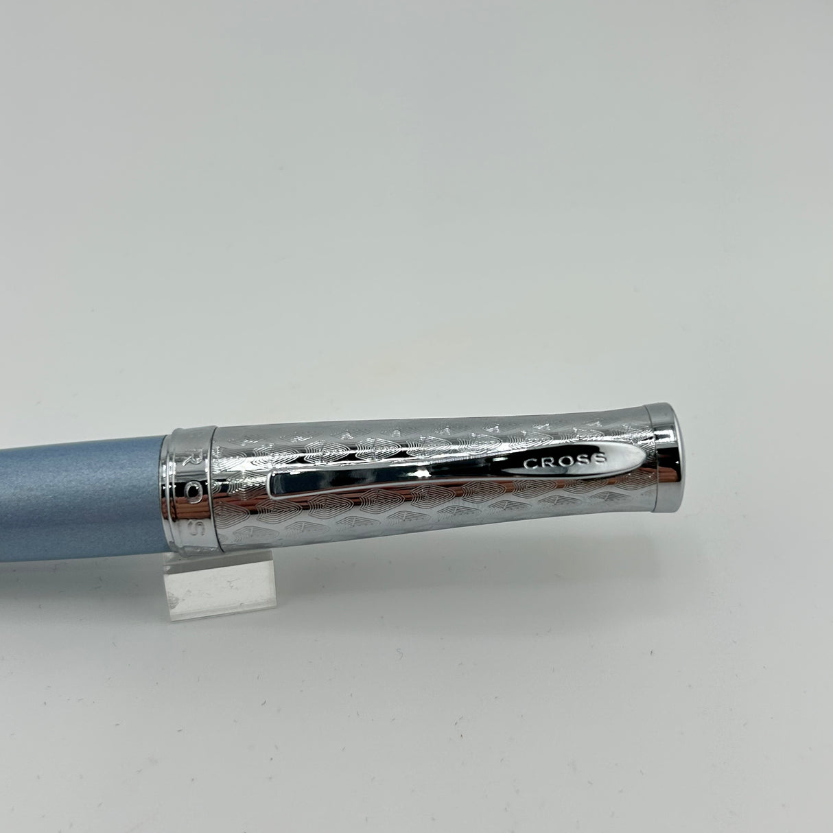 Cross Sauvage Moonstone Blue Python Cap Pattern Boxed - Roller Ball