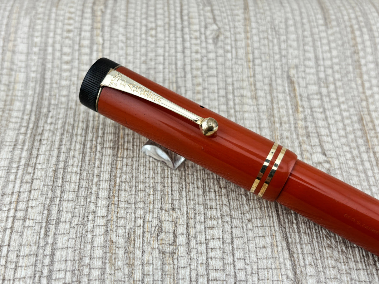 Parker Duofold Senior Orange " big brother " - Fountain Pen