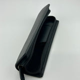 Taccia Black Leather pen pouch with zip Japanese quality