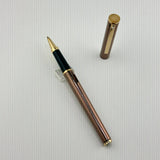 Sheaffer Fashion Rollerball and Ball Pen Set Boxed Gun Metal Gold Trim