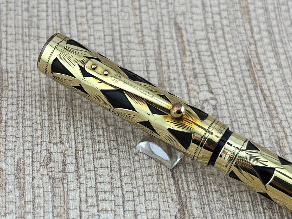 Waterman 0552 Basketweave Gold filled circa 1920  - Fountain Pen