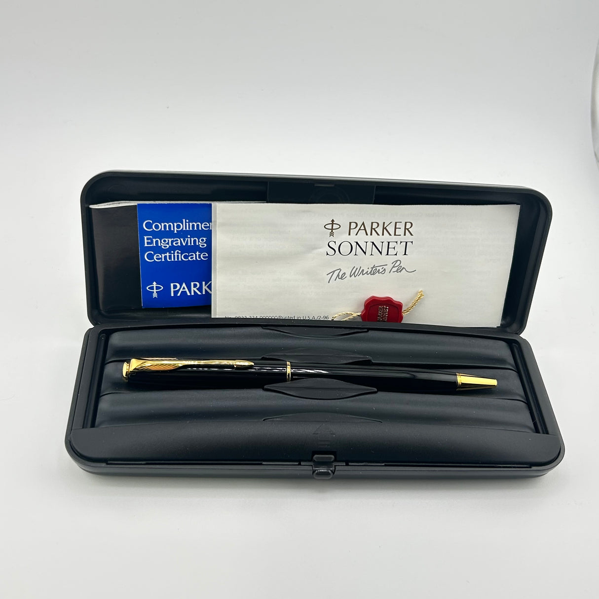 Parker Sonnet Black Made in France circa 1990 - Ball Pen