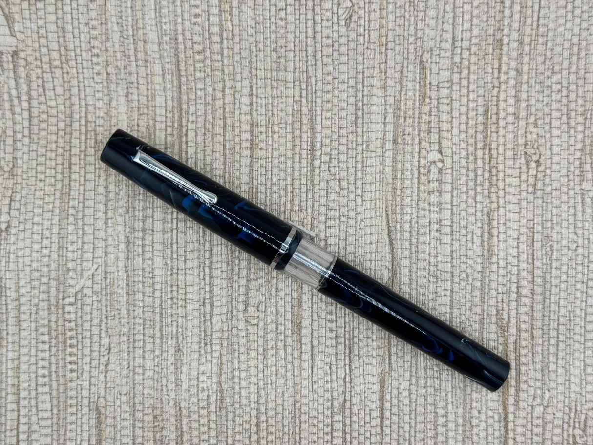 No Name Marbled Blue - Fountain Pen