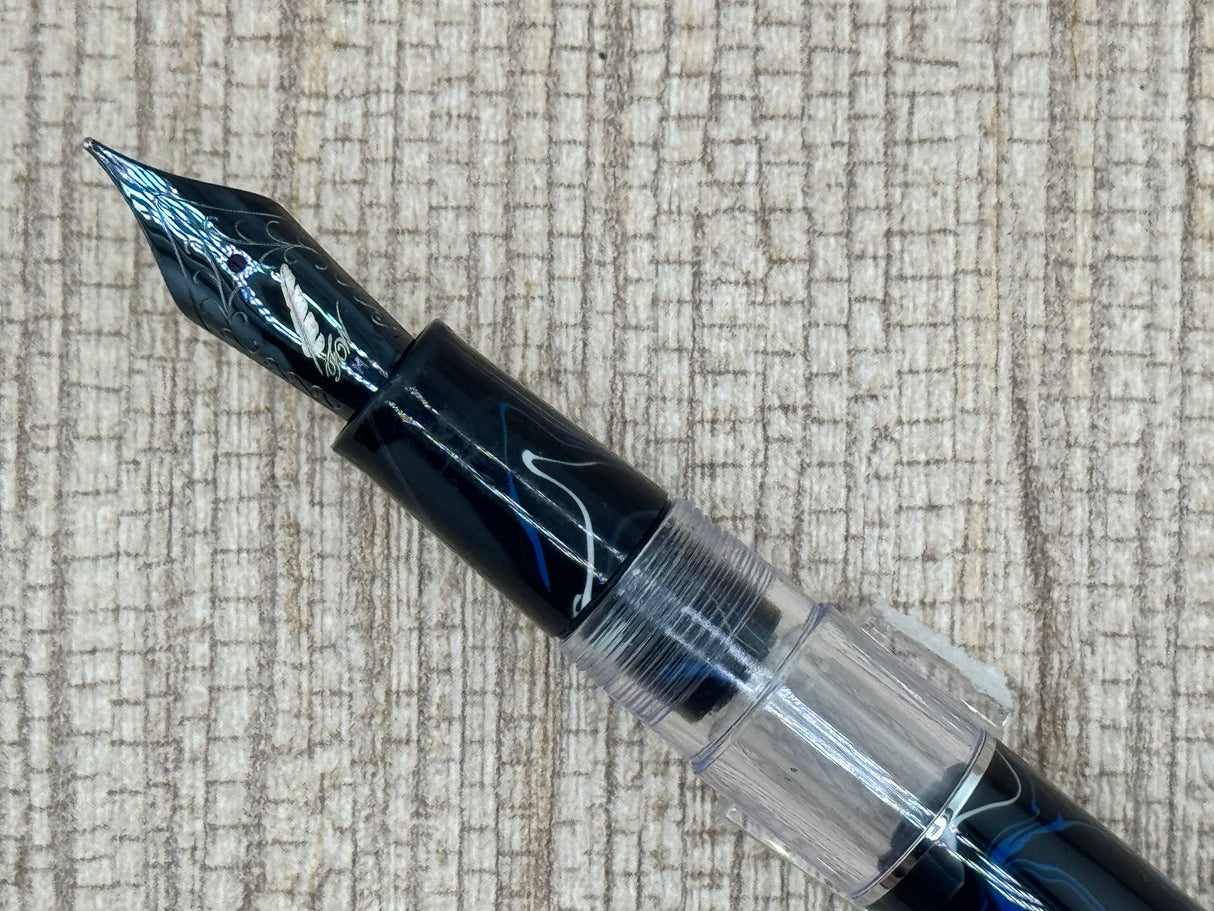 No Name Marbled Blue - Fountain Pen
