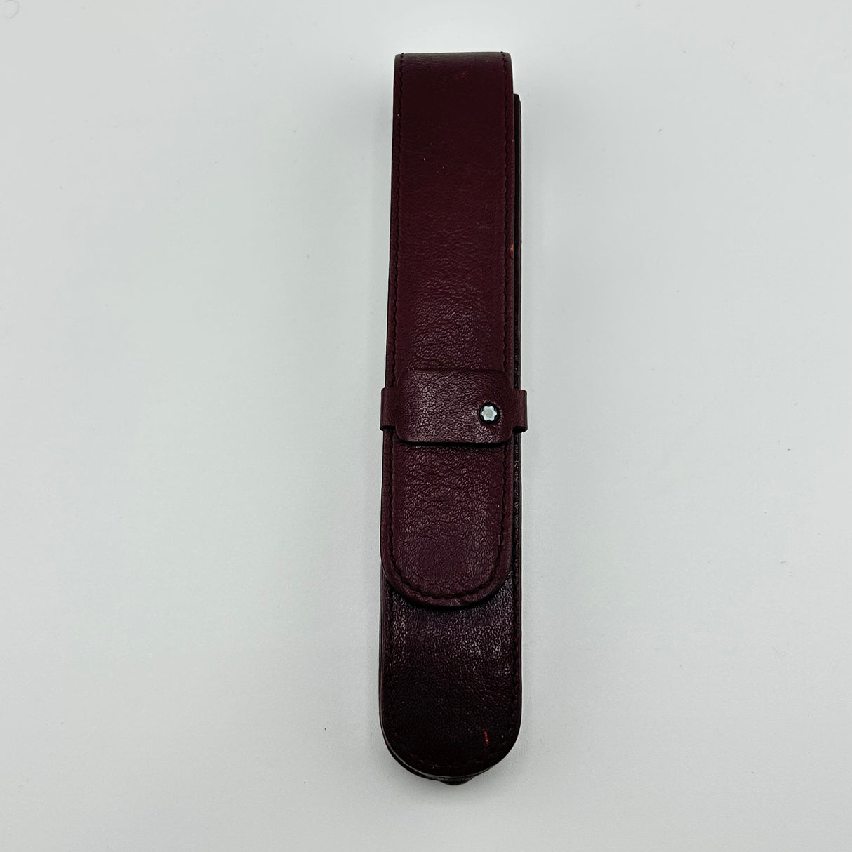 Montblanc Burgundy Leather pen pouch for 1 pen