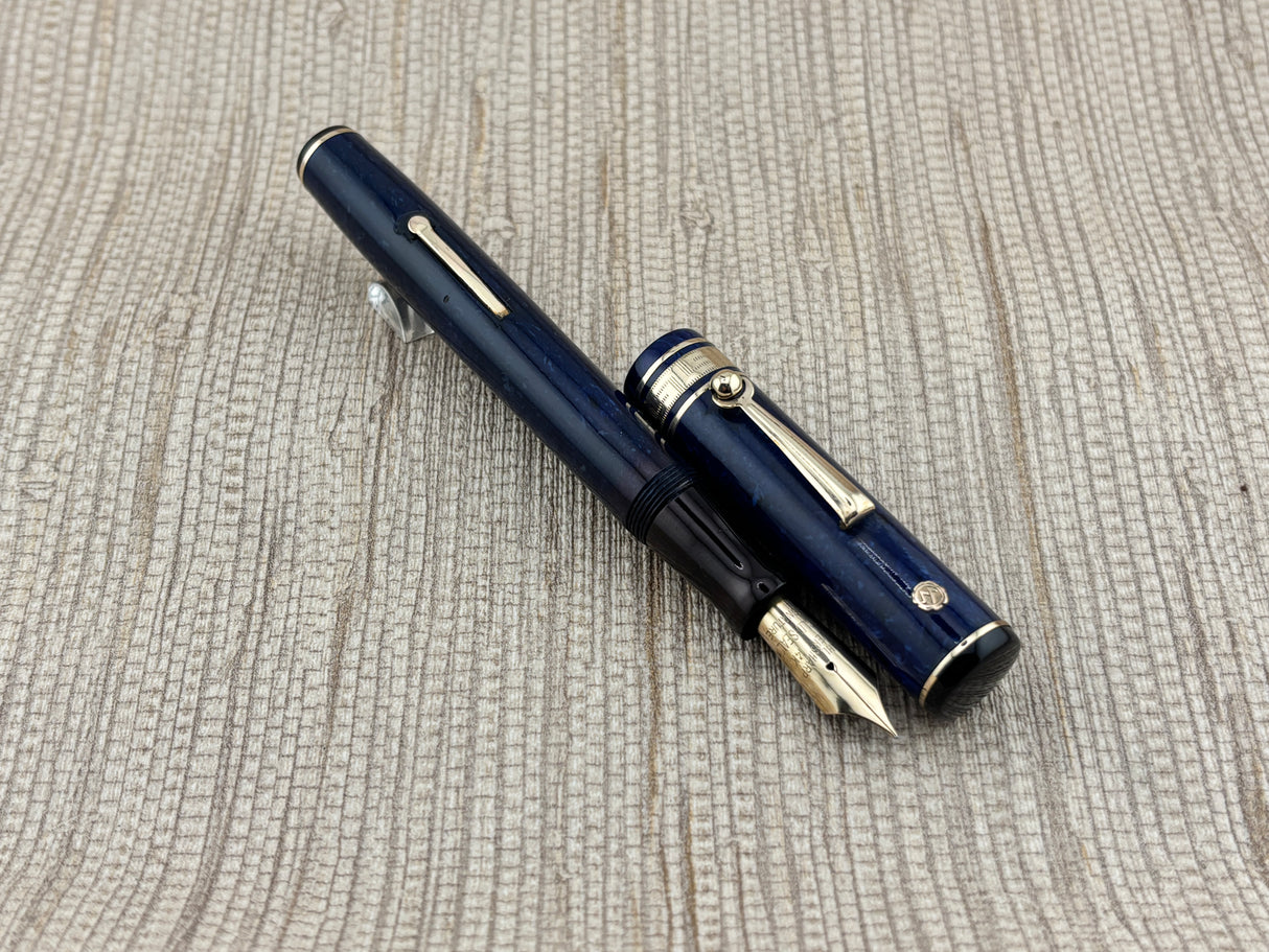 Wahl-Eversharp Gold Seal Decoband  Blue Lapis - Fountain Pen