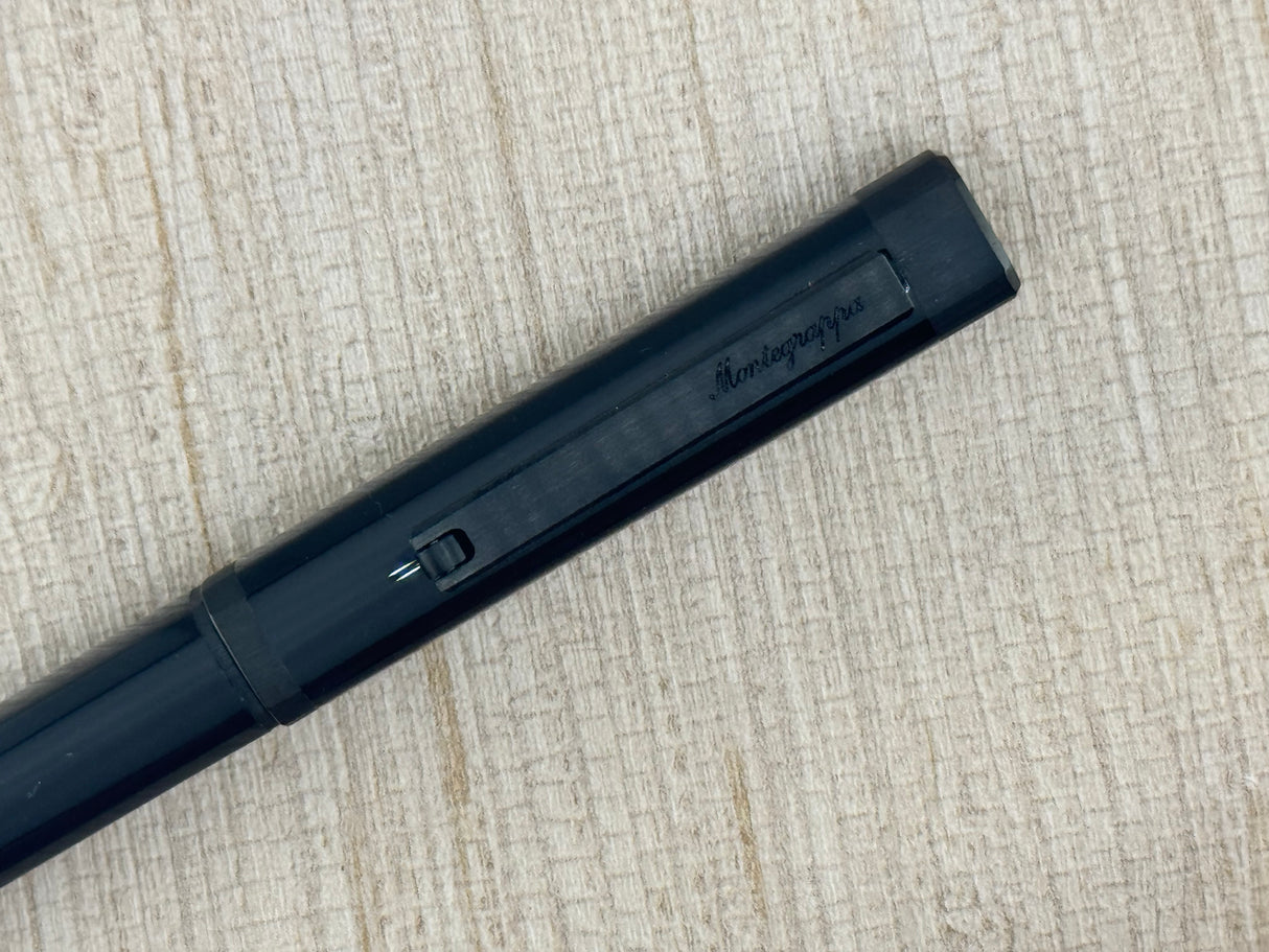 Montegrappa Quattro Ultra Black IP Luxury - Ballpoint Pen
