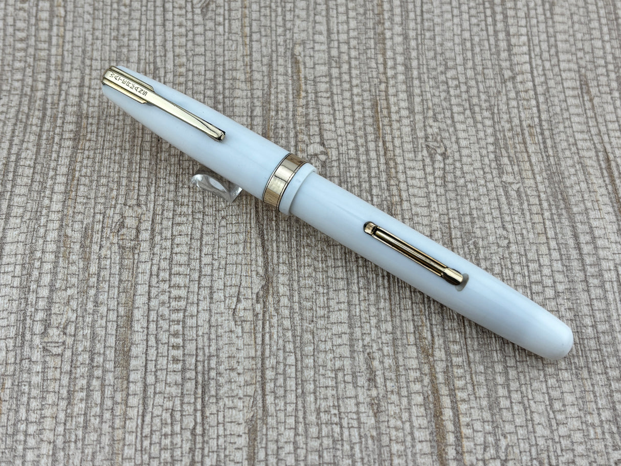 Waterman Hundred Year " Doctor Pen " White Lucite  - Fountain Pen