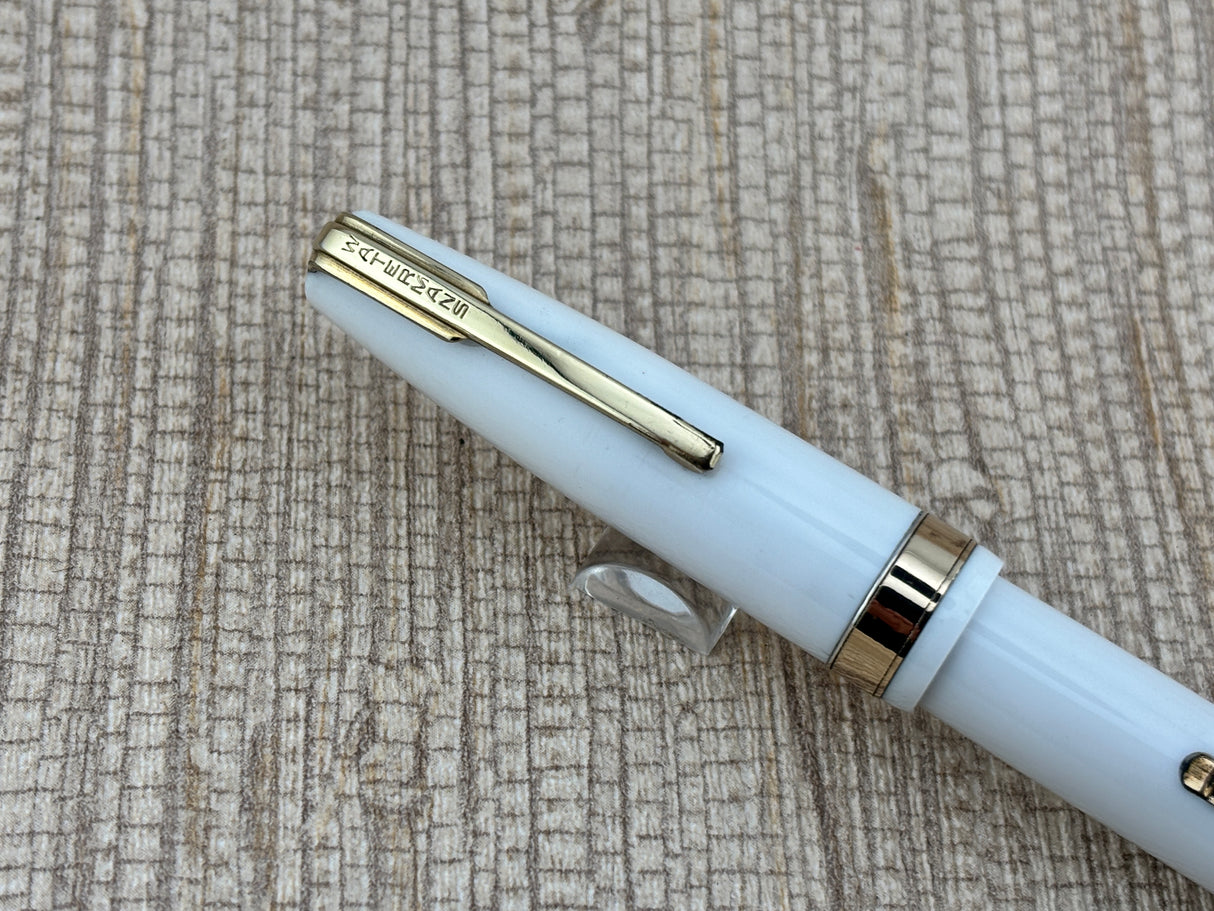 Waterman Hundred Year " Doctor Pen " White Lucite  - Fountain Pen