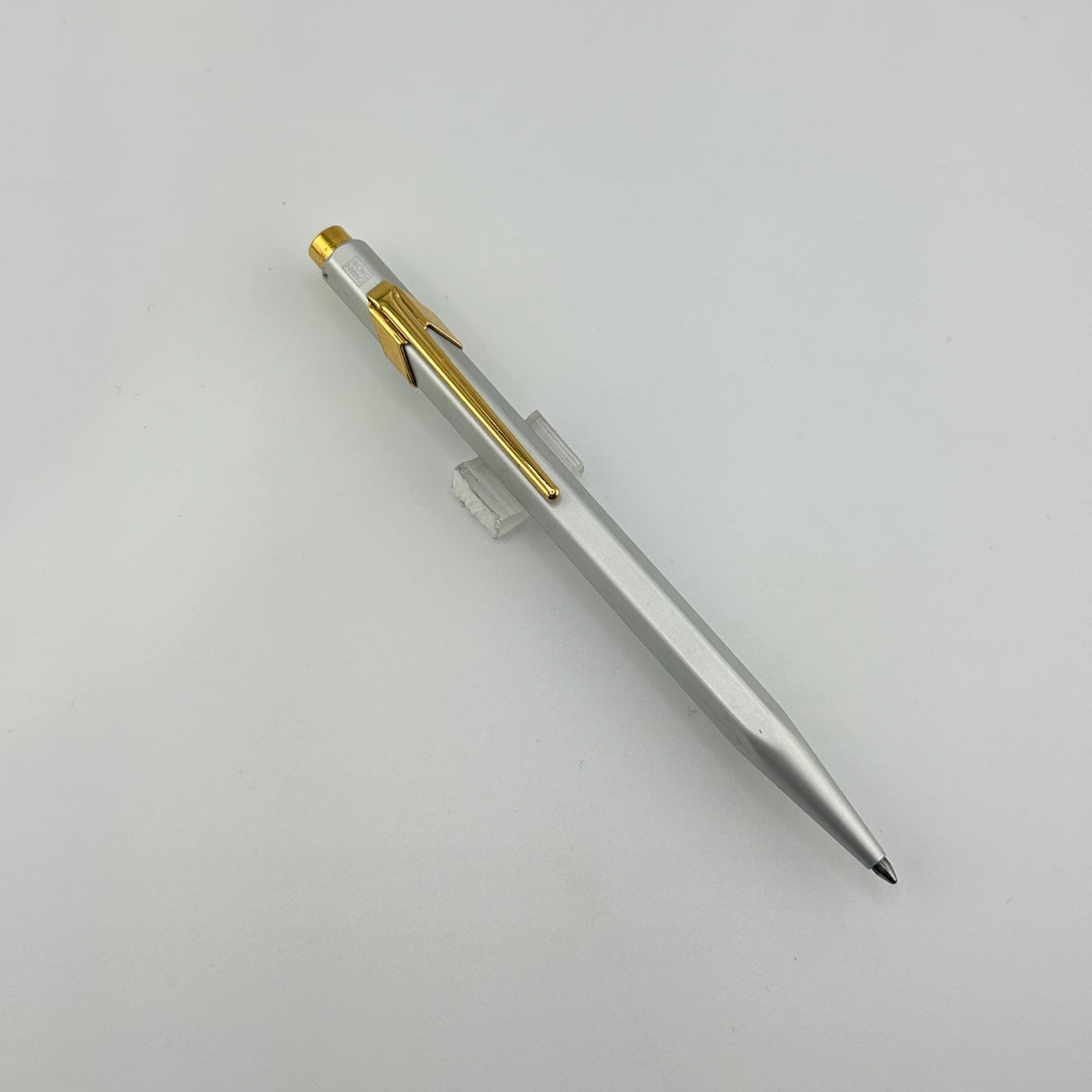 Caran d'Ache 849 Silver Satin and Gold - Ballpoint