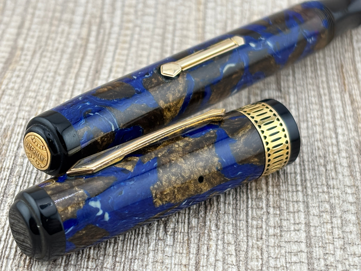 Waterman Patrician Blue Turquoise Rare In This Condition! - Fountain Pen