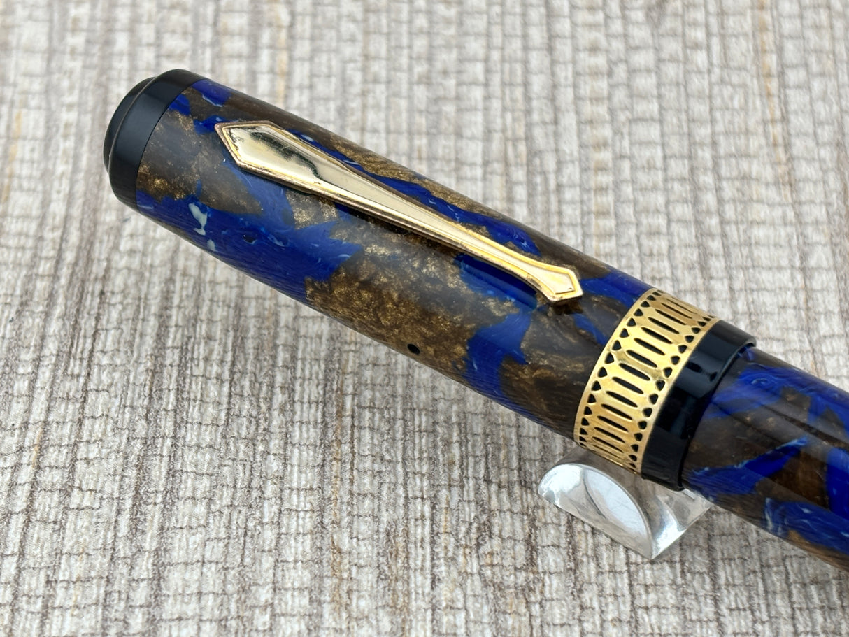 Waterman Patrician Blue Turquoise Rare In This Condition! - Fountain Pen